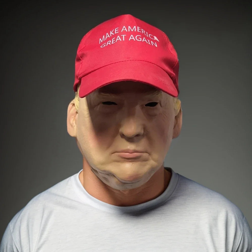 Trump Mask With Hat