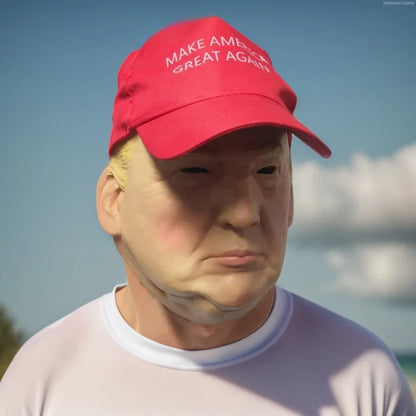 Trump Mask With Hat