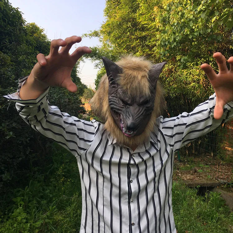 Wolf Hair with gloves Mask