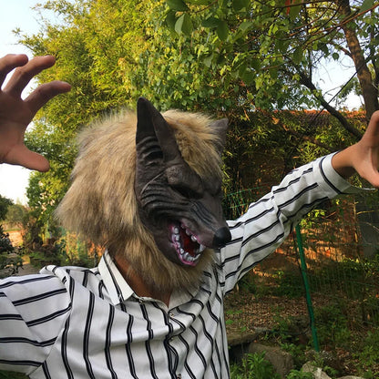 Wolf Hair with gloves Mask