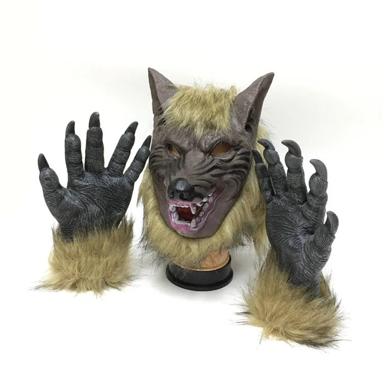 Wolf Hair with gloves Mask